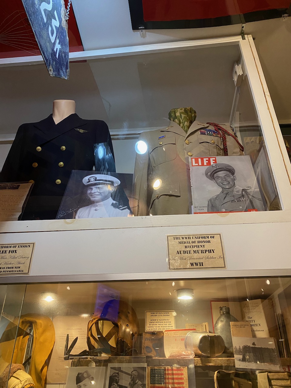 Gettysburg History Museum - audie murphy uniform
