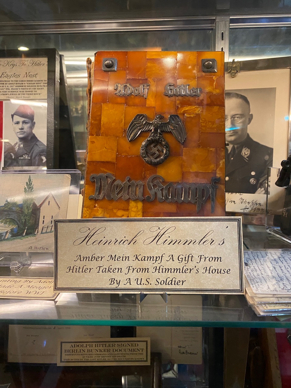 Gettysburg History Museum - himmlers copy of mien kampf